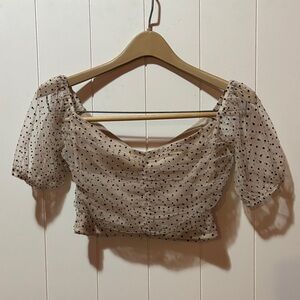 Nasty Gal sheer Crop Top! Size 2